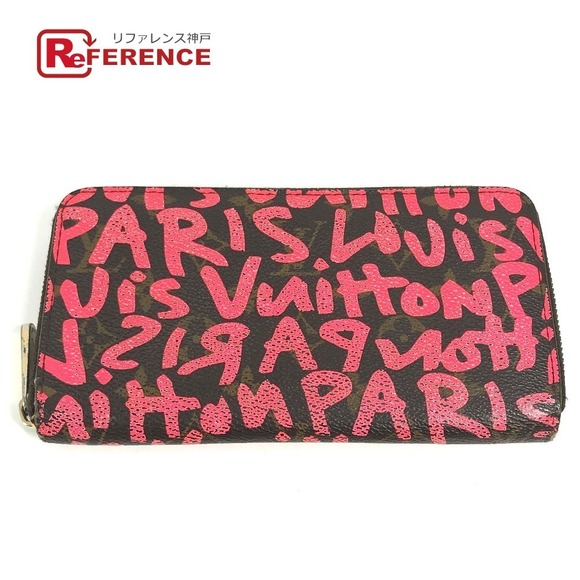 Louis Vuitton Graffiti Long Wallet Pink Zippy Monogram Zip Canvas - Picture 1 of 9